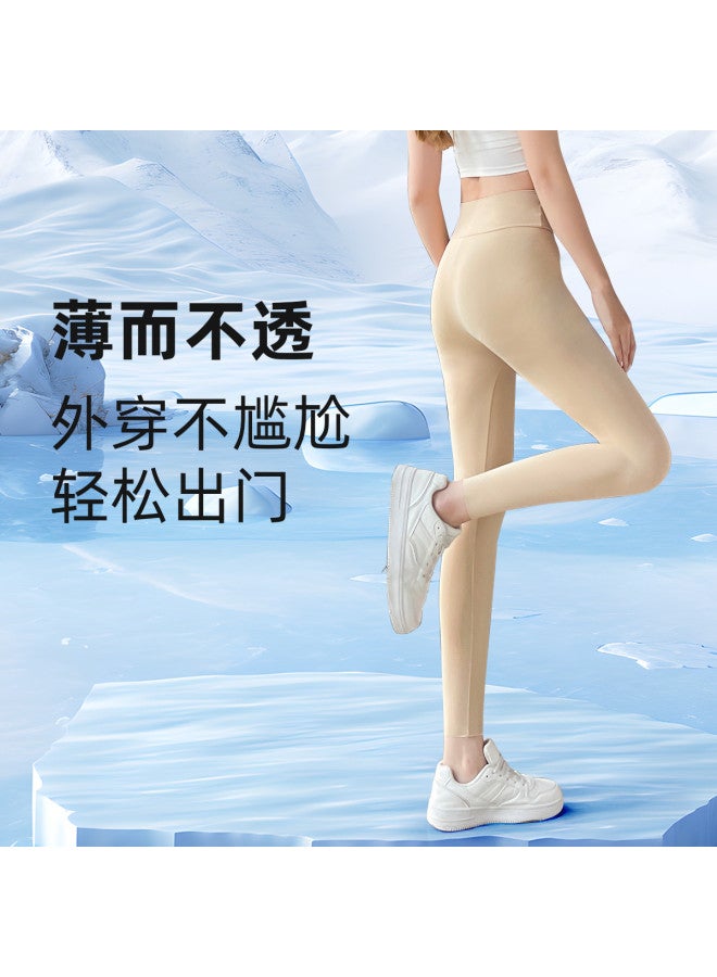 PLANDOO Ultra-Thin Shark Leggings For Women, Summer Yoga High-Waist Tummy Control Lifting Outerwear Milk-Skin Base Layer Riding Barbie Pants - Image 5