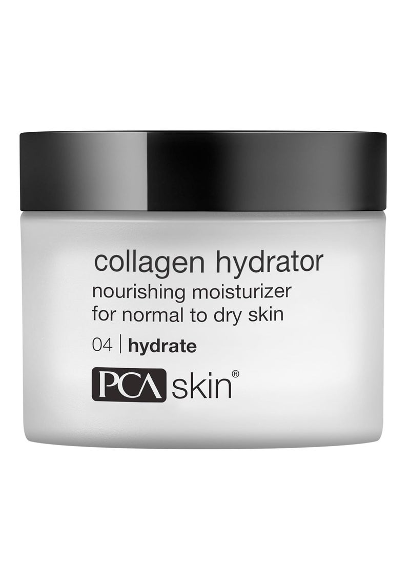 PCA SKIN PCA SKIN Hydrating Collagen Cream for Face, Collagen Hydrator Night Cream, Hydrates and Firms Dry Mature Skin, Made with Shea Butter, Olive Fruit Oil, and Sweet Almond Fruit Extract, 1.7 oz Tub 