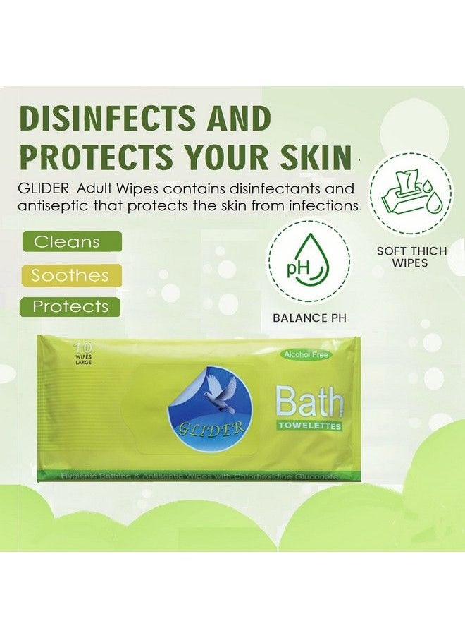 GLIDER Bed Bath Wipes Enriched With Aloe Vera And Vitamin E 40 Wipes (Pack Of 4 (40 Wipes)  - Image 3