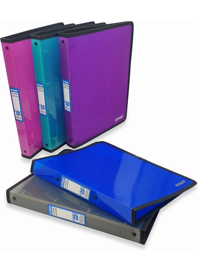Maxi A4 4 Ring Binder - Translucent Black, Waterproof and Dust-Proof - Image 4