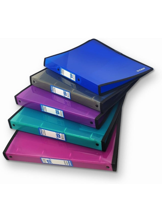 Maxi A4 4 Ring Binder - Translucent Black, Waterproof and Dust-Proof - Image 5