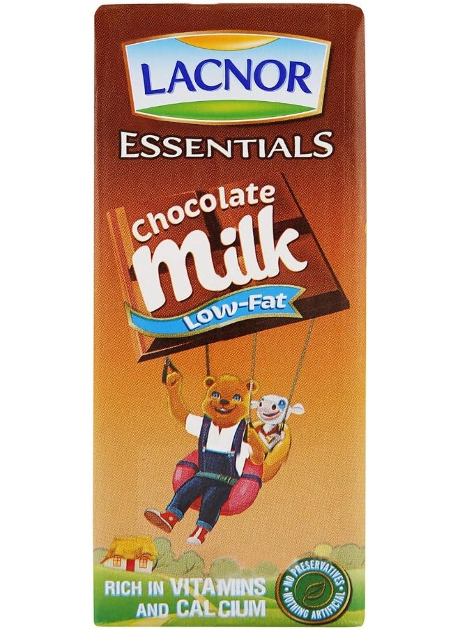 Lacnor Lacnor Essentials Chocolate Milk, 100% Natural, Low Fat, Rich in Vitamin and Calcium, 28% Reduced Sugar, 180 ML Pack of 8  - Image 4