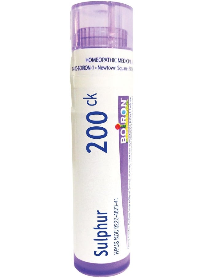 Boiron Sulphur 200C For Skin Rash 80 Pellets  - Image 1