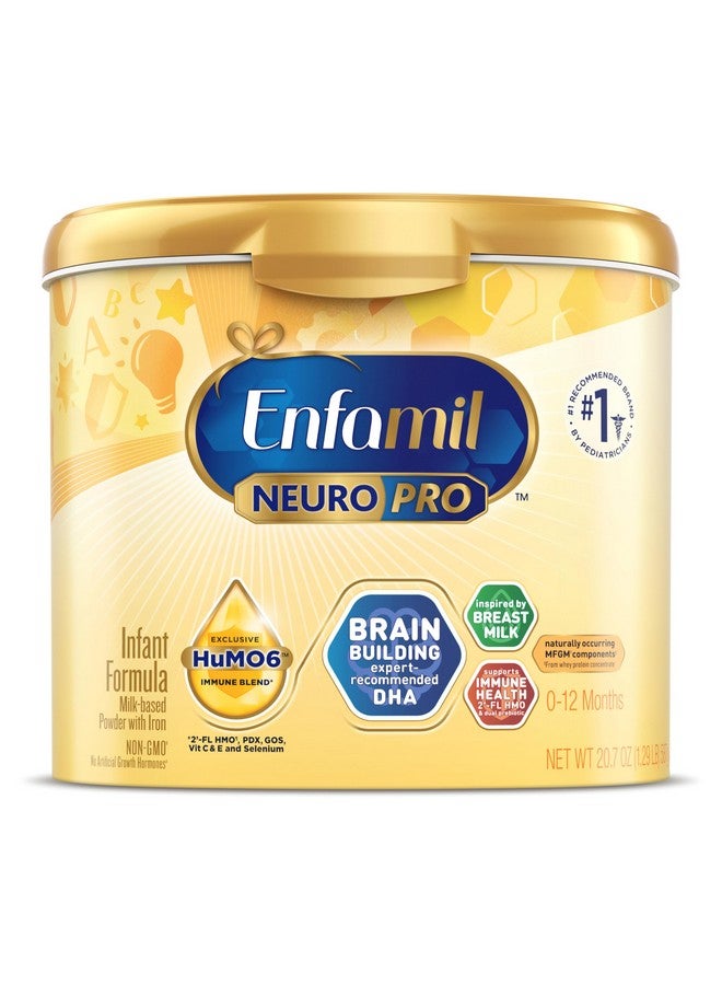 Enfamil NeuroPro Baby Formula, MFGM* 5-Year Benefit, Expert-Recommended Brain-Building Omega-3 DHA, Exclusive Immune Supporting HuMO6 Blend, Infant Formula Powder, Baby Milk, 20.7 Oz - Image 1