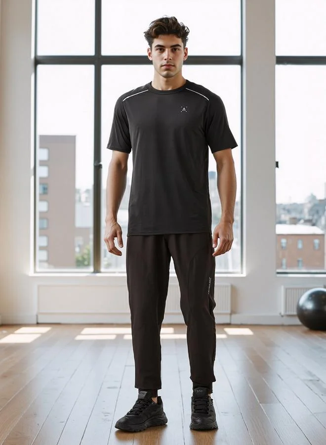 ADOT by Splash Regular Fit Track Pants with Elasticated Waistband