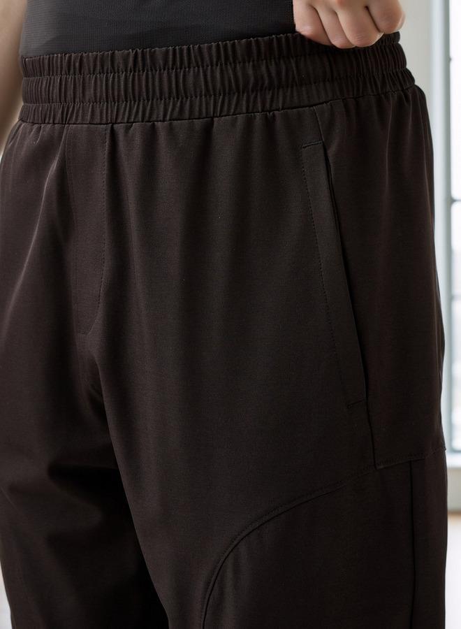 Active Regular Fit Track Pants with Elasticated Waistband - Image 4