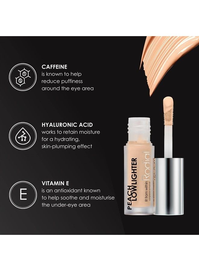 Rodial Peach Lowlighter 0.05 fl oz, Liquid Colour Concealer, Face Concealer with Silky, Non-Shimmer Finish, Warming Complexion-Enhancer, Hydrating Formula with Hyaluronic Acid, Vitamin E and Caffeine - Image 1