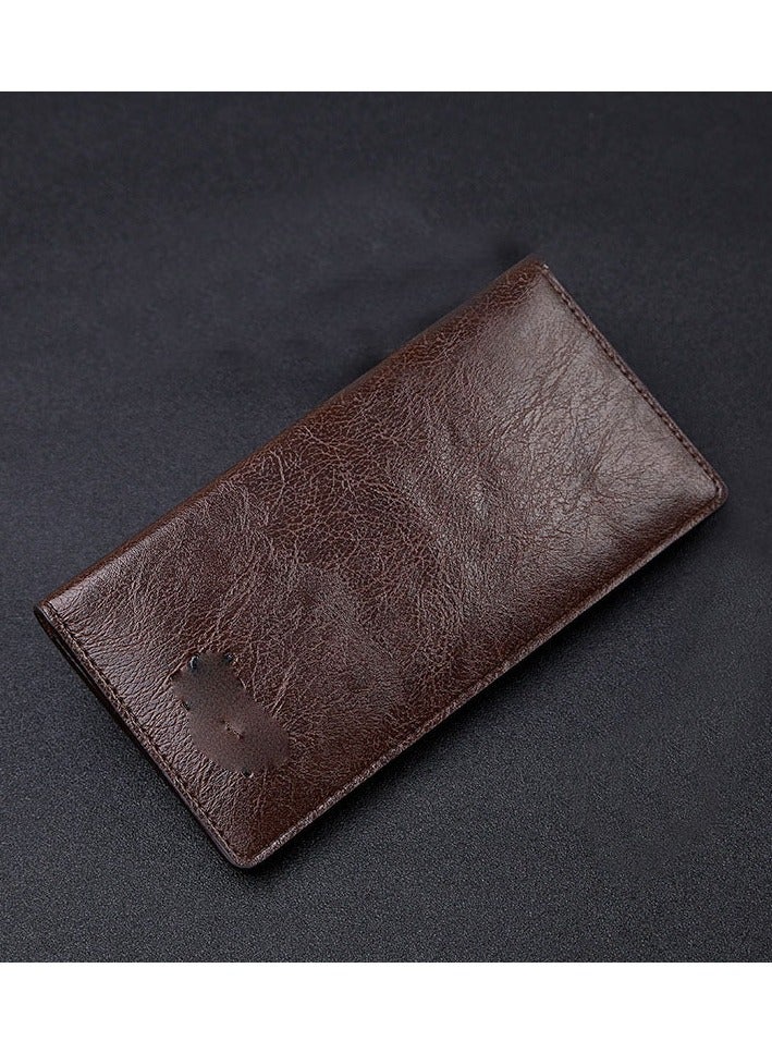 Long Men's Wallet Multi-Card Clutch Wallet Retro Business Texture Wallet Card Holder Coin Purse Suitable For Husband Father Son Boyfriend - Image 4