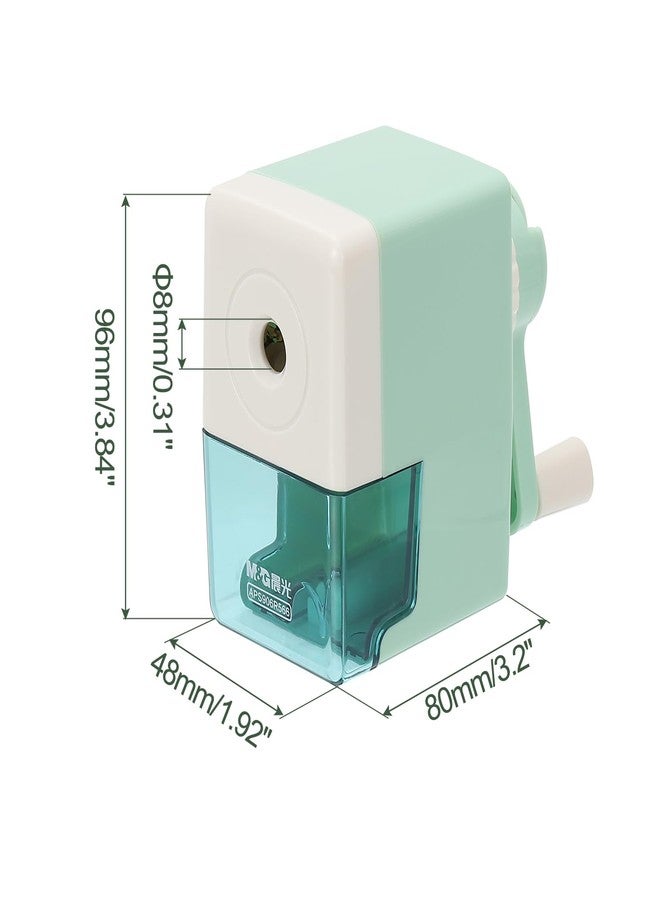 M&G Manual Pencil Sharpener, Hand Crank Pencils Sharpener Five-Position Pen Tip Adjustable Pencils Sharpener Office Supplies for Classroom Office, Green - Image 2