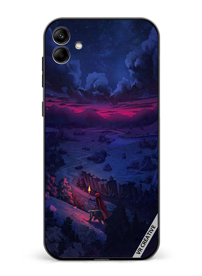 VR CREATIVE Protective Case Cover For Samsung Galaxy A04 Person Walking On Mountain Design Multicolour - Image 1
