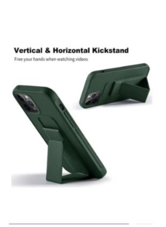 Generic - Premium Silicone Magnetic Hand Grip Case Cover for Apple iPhone 16 Pro Max-Green - Image 1
