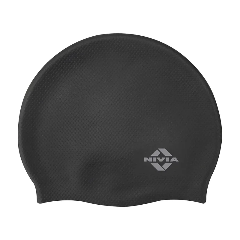 نيفيا Nivia Pro Silicone Swimming Cap - Black