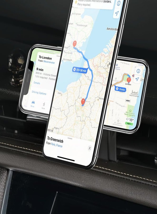 BEERTE Fits MagSafe Car Mount Fit for Cadillac XT5 2017-2025, XT6 2020-2025 Hands Free Magnetic Car Phone Holder Strong Magnets Phone Mount Fit for iPhone 16 15 14 13 12 Series MagSafe Case All Phones - Image 4