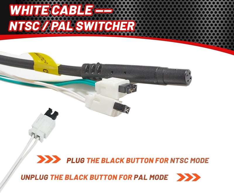 RED WOLF Tailgate Handle Backup Camera for Chevy Silverado/GMC Sierra 1999-2006 - Image 3