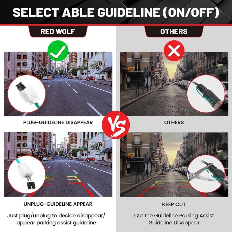 RED WOLF Tailgate Handle Backup Camera for Chevy Silverado/GMC Sierra 1999-2006 - Image 2