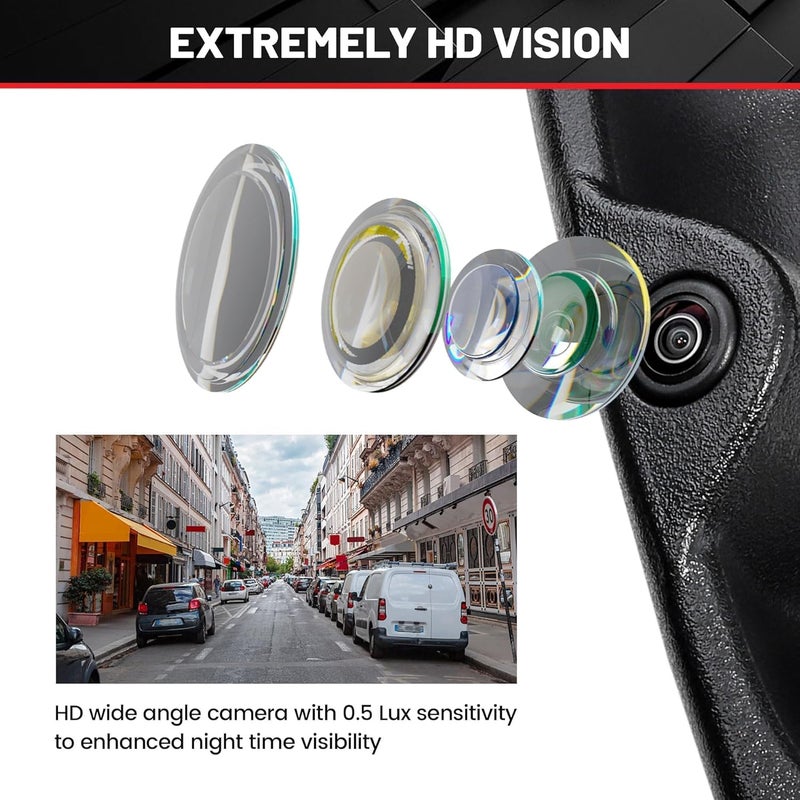 RED WOLF Tailgate Handle Backup Camera for Chevy Silverado/GMC Sierra 1999-2006 - Image 4