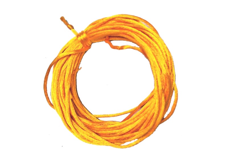 Gellon Yellow Kalawa, Moli, Mauli, Kalava, Sacred Thread Shudh Dhaga Yellow Color Malai Dori, Raksha Sutra for Kids Men, Women, Dora for Nazar Battu Bracelet Pack of (20 Meter) - Image 2