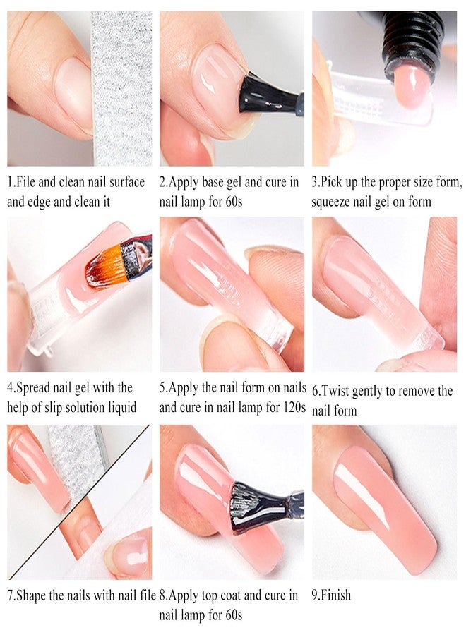 MEET ACROSS Poly Nail Gel 10Pcs Nail Extension Gel Set and Nail Extension Starter Kit for Beginners Nail Art DIY Home Gifts for Women (SET-1, 10pcs) - Image 5