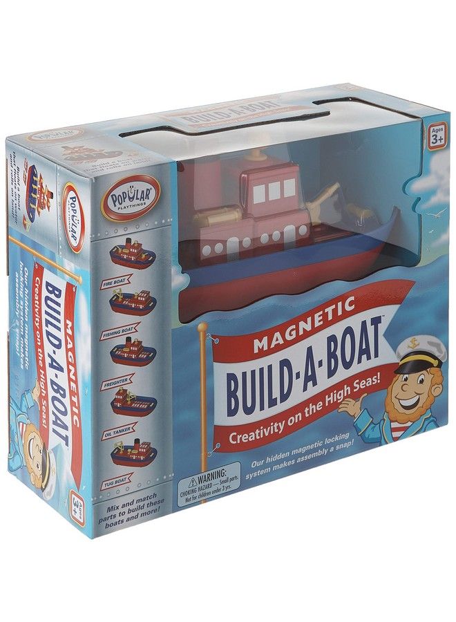 Popular Playthings مجموعة ألعاب بناء قارب مغناطيسي في البحار العالية 10 قطع - Image 3