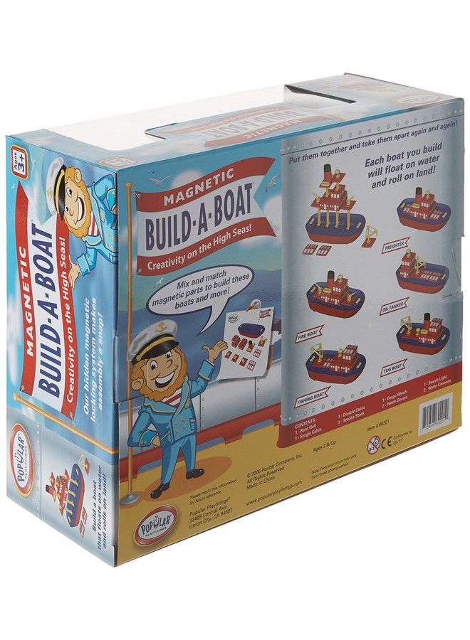 Popular Playthings مجموعة ألعاب بناء قارب مغناطيسي في البحار العالية 10 قطع - Image 4