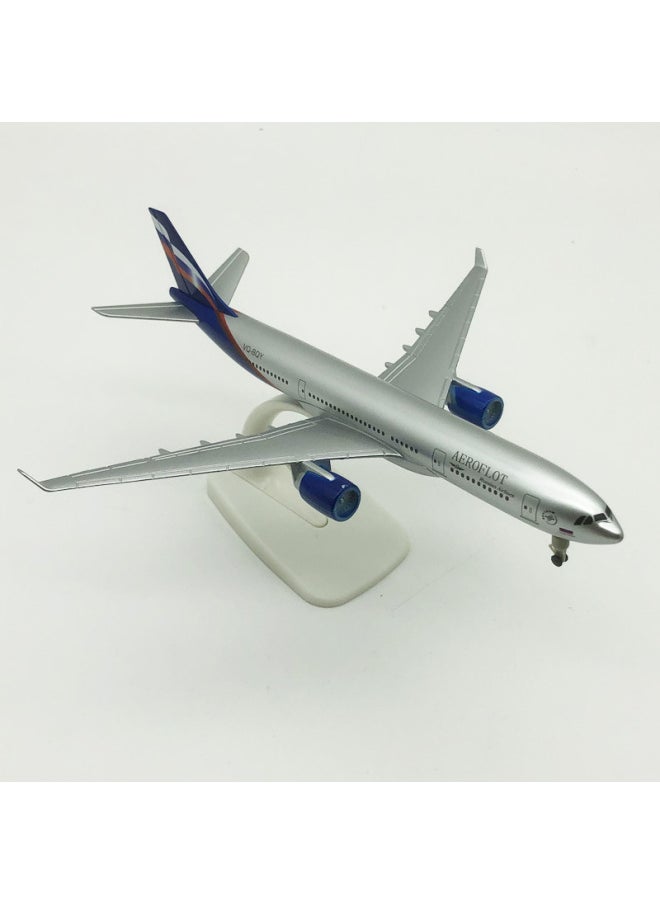 20CM Russian A330 Aircraft Model Alloy Solid Static Ornaments Aircraft Model Gift Collection-Color:20cm Russia A330  - Image 4