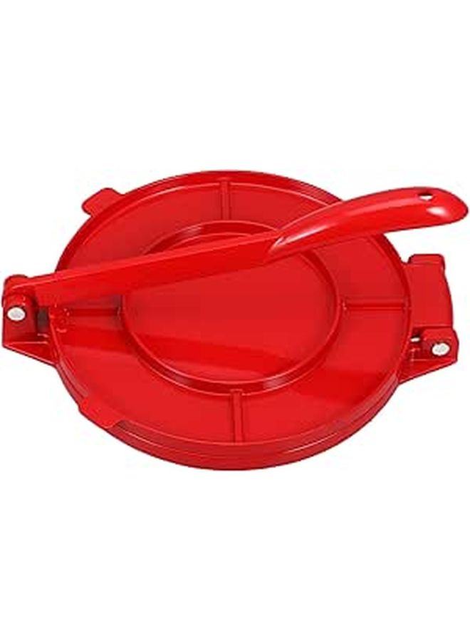 Heavy Duty Red Tortilla Press Manual Corn Tortilla Maker for Home Kitchen Flatbread - Image 1