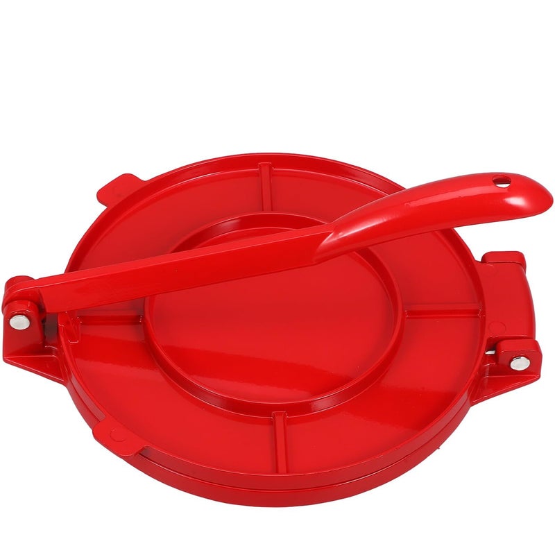 Heavy Duty Red Tortilla Press Manual Corn Tortilla Maker for Home Kitchen Flatbread - Image 2