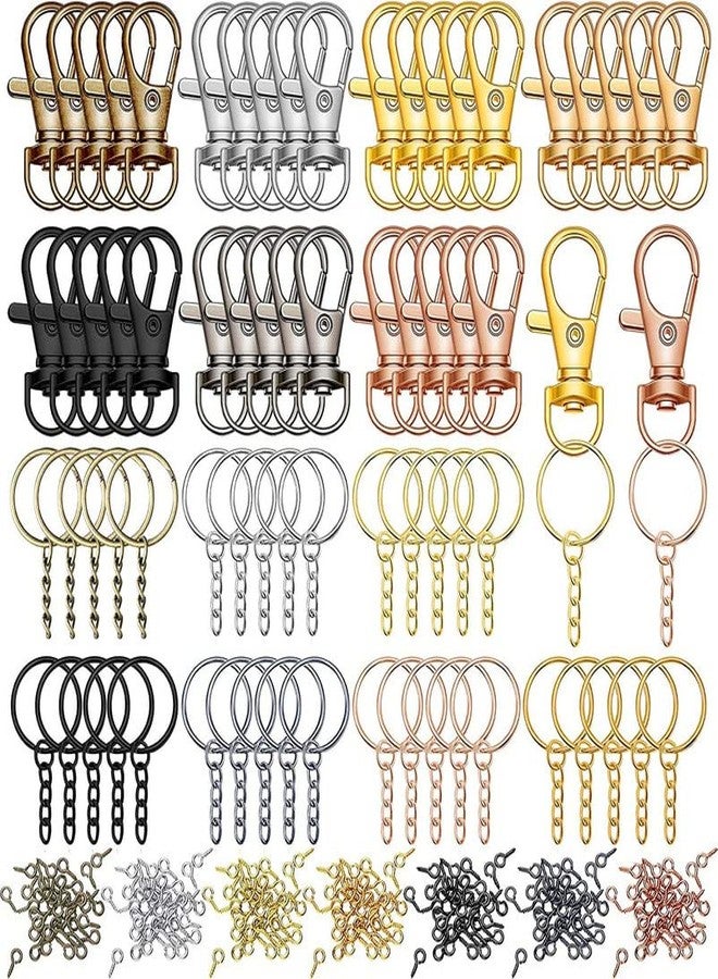 DIY Crafts 45 Only Kerings, Golden Light, Jewellery Making Item Accessory for Swivel Clasps Metal Lanyard Snap D Hook, Lobster Claw Clasps Keychain Rings (45 Only Kerings, Golden Light) - Image 3
