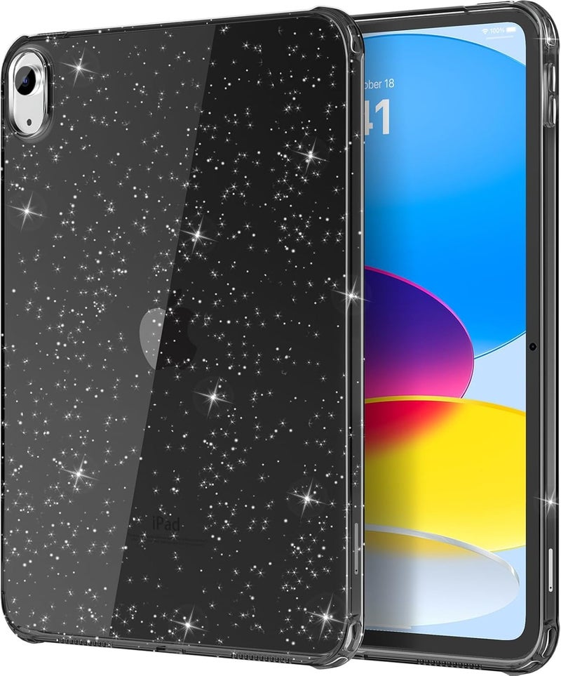 MOCA iPad (A16) 11th Generation 2025 11-inch/10th Generation 2022 10.9 inch, Slim, Lightweight Glitter Case (Black, A16) - Image 5