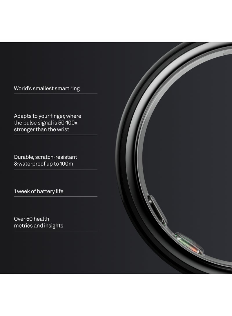 Oura Ring 5 Black - Size 7 black - Image 2