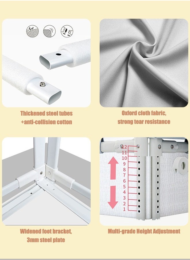 Occuwzz Baby Bed Rail Guard For Twin Double Full Queen King Size Bed  - Image 5