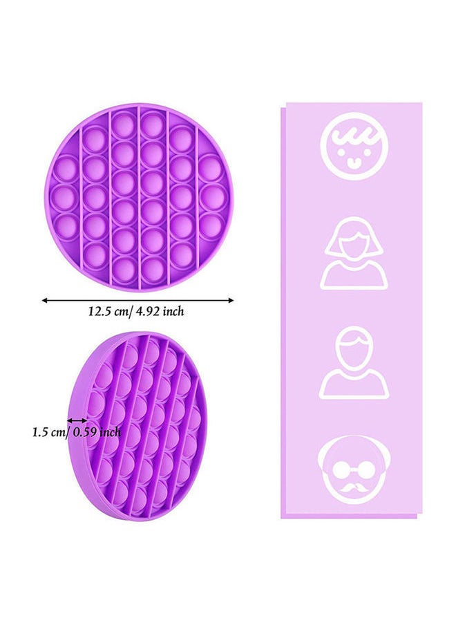 NIBEMINENT - 3-Piece Simple Dimple Push Pop Bubble Sensory Lightweight High-Quality Fidget Toy Set 12.5cm - Image 1