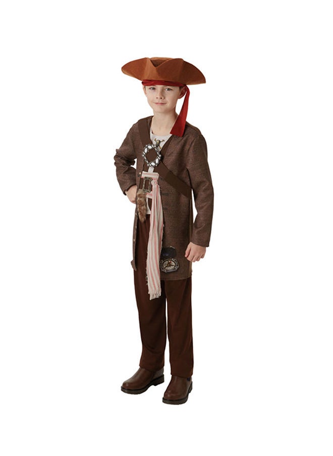 Rubies Costume Official Disney Pirates of the Caribbean Jack Sparrow Childs Deluxe Costume  - Image 3
