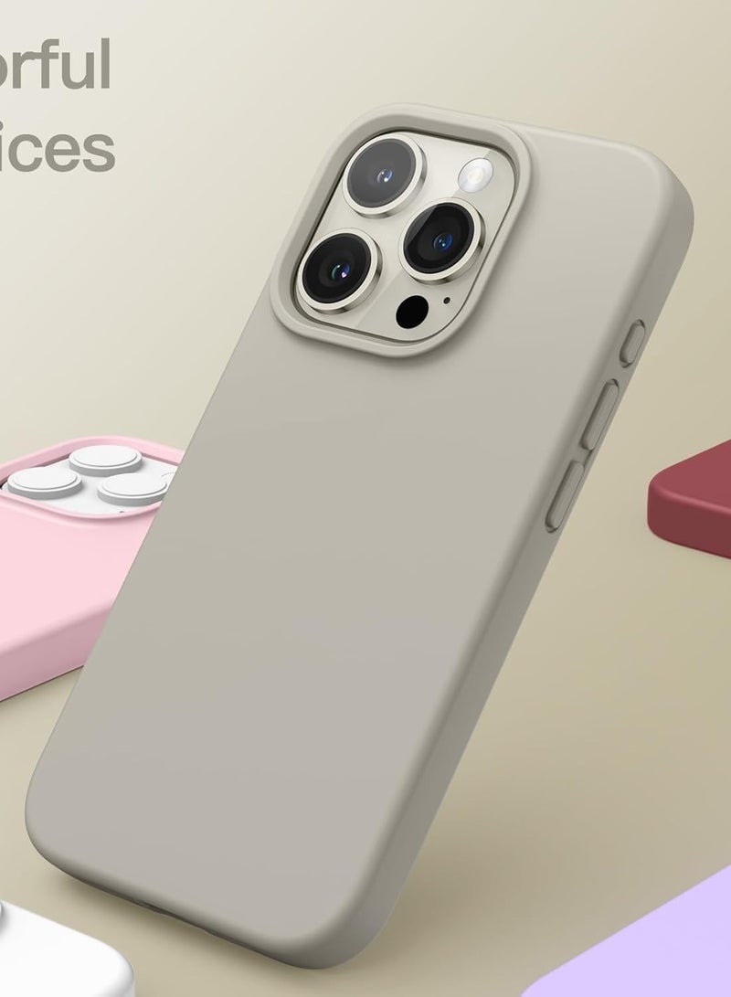 Jomo Store Liquid Silicone Case for iPhone 15 Pro 6.1-Inch – Soft Touch, Shockproof, Anti-Scratch Protective Phone Cover with Microfiber Lining – Full-Body Protection - Image 4