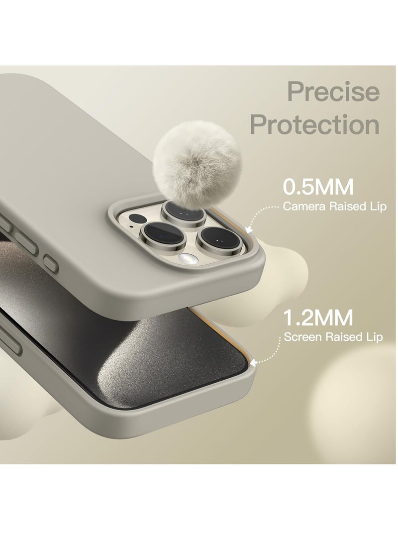 Jomo Store Liquid Silicone Case for iPhone 15 Pro 6.1-Inch – Soft Touch, Shockproof, Anti-Scratch Protective Phone Cover with Microfiber Lining – Full-Body Protection - Image 3