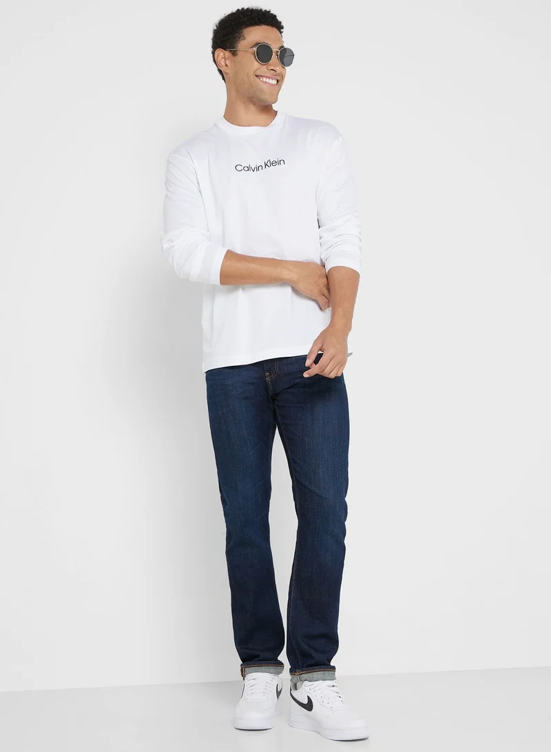 CALVIN KLEIN Logo Crew Neck T-Shirt