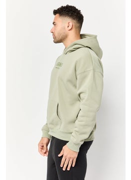 Originals by Brooklyn Cloth Men Graphic Print Long Sleeve Hoodies, Sage Green  - Image 2