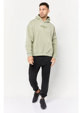 Originals by Brooklyn Cloth Men Graphic Print Long Sleeve Hoodies, Sage Green  - Image 4