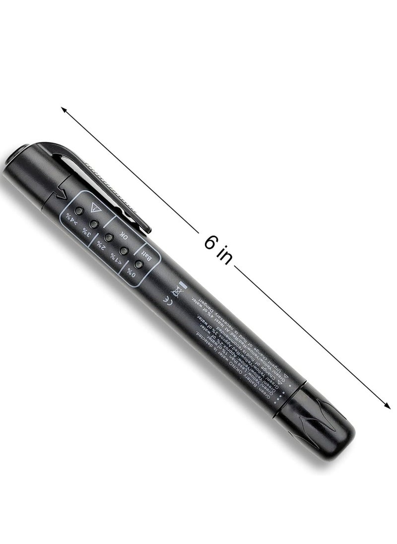 KASTWAVE - Brake Fluid Test Pen, Car Brake Fluid Inspection Tool Replacement Test Pen Test DOT3 DOT4 DOT5.1 Brake Fluid with 5 LED Indicator Hydraulic Oil and Water Analyzer Automatic Diagnostic Tester - Image 1