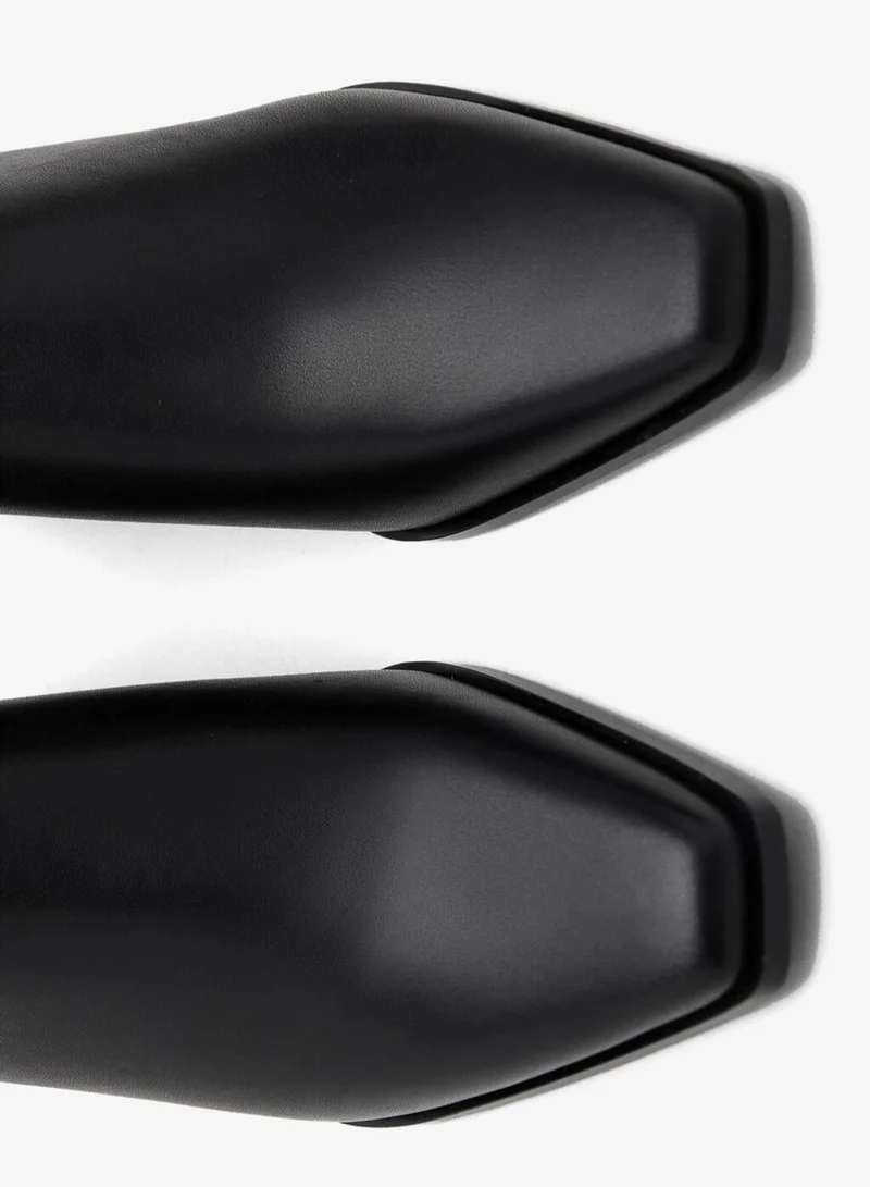 Mango  Leather heeled boots for Women | Best Price UAE
