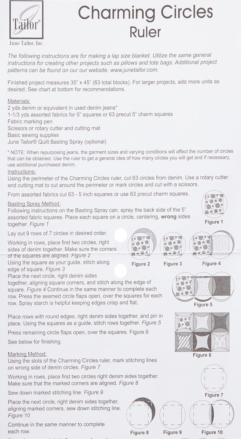 June Tailor Charming Circles Ruler - Image 4