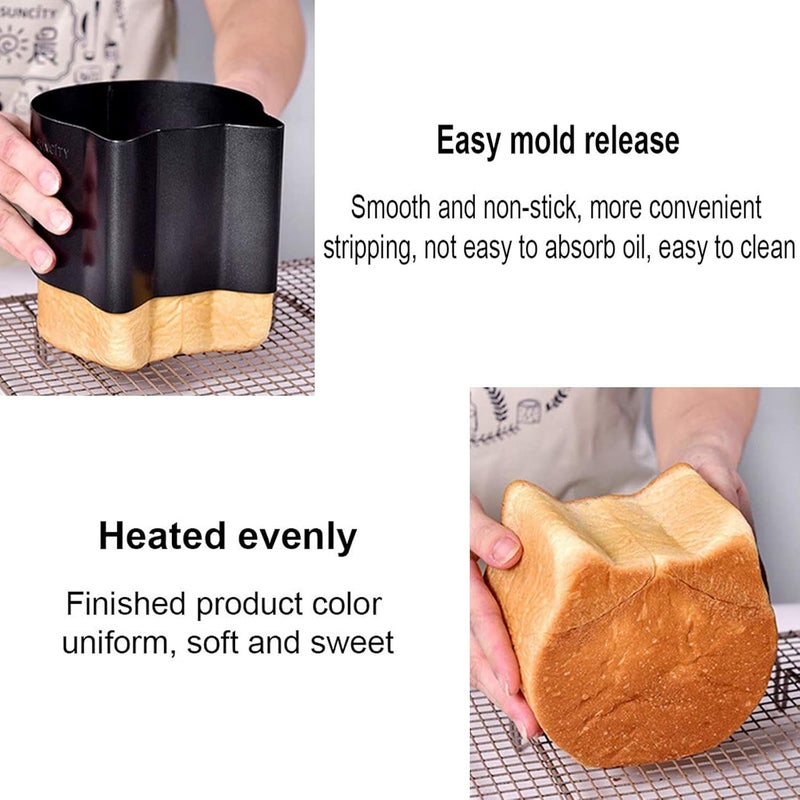 klarako Cat Head Bread Pan, Cat Shaped Toast Box,Cat Shaped Loaf Pan, Cat Head Toast Mold, Non Stick Cat Head Bread Box Mold (Medium) - Image 3