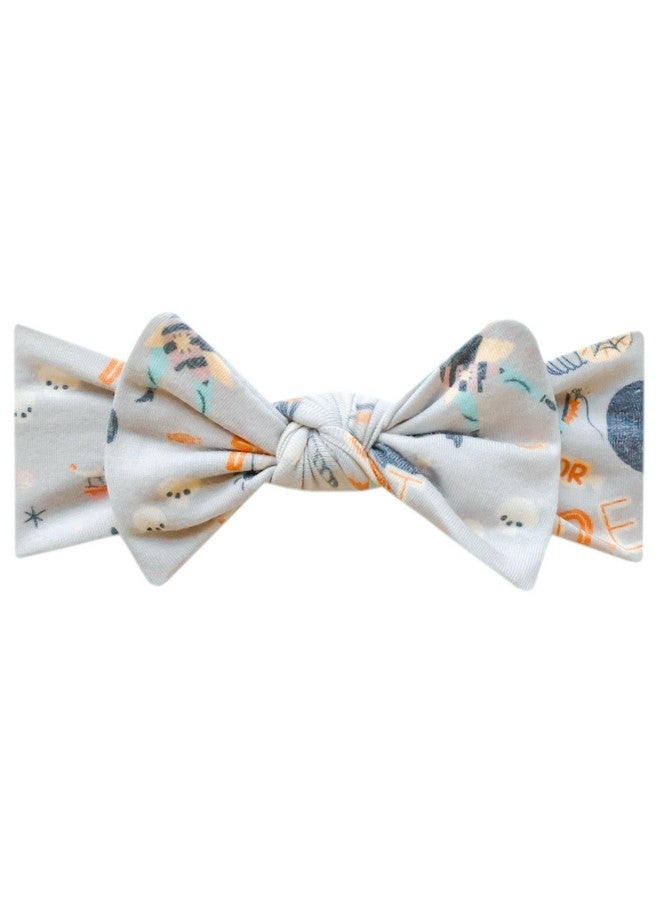 Copper Pearl Baby Stretchy Soft Knit Headband Bow 'Nightmare Before Christmas'