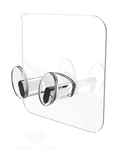 Plan A trong Adhesive Clear Hooks Hold Without Screws, Strong Adhesive Waterproof and Oil Resistant, for Smooth Surfaces Ideal for Kitchens, Bathrooms and Offices to Hang Towels, Phone, Cords and More  - Image 1