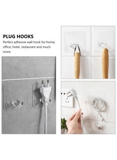 Plan A trong Adhesive Clear Hooks Hold Without Screws, Strong Adhesive Waterproof and Oil Resistant, for Smooth Surfaces Ideal for Kitchens, Bathrooms and Offices to Hang Towels, Phone, Cords and More  - Image 5