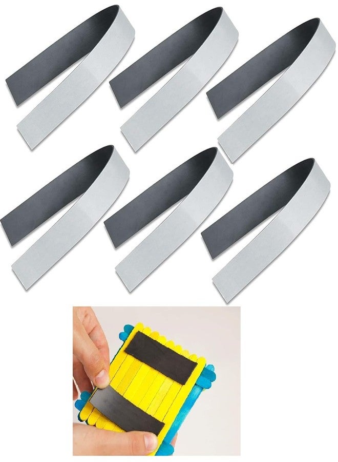 iCONY شرائط مغناطيسية ذاتية اللصق، للفنون والحرف اليدوية، الصور، المشاريع، مغناطيس زخرفي، عبوة من 6 قطع (2 × 30 سم) - Image 1