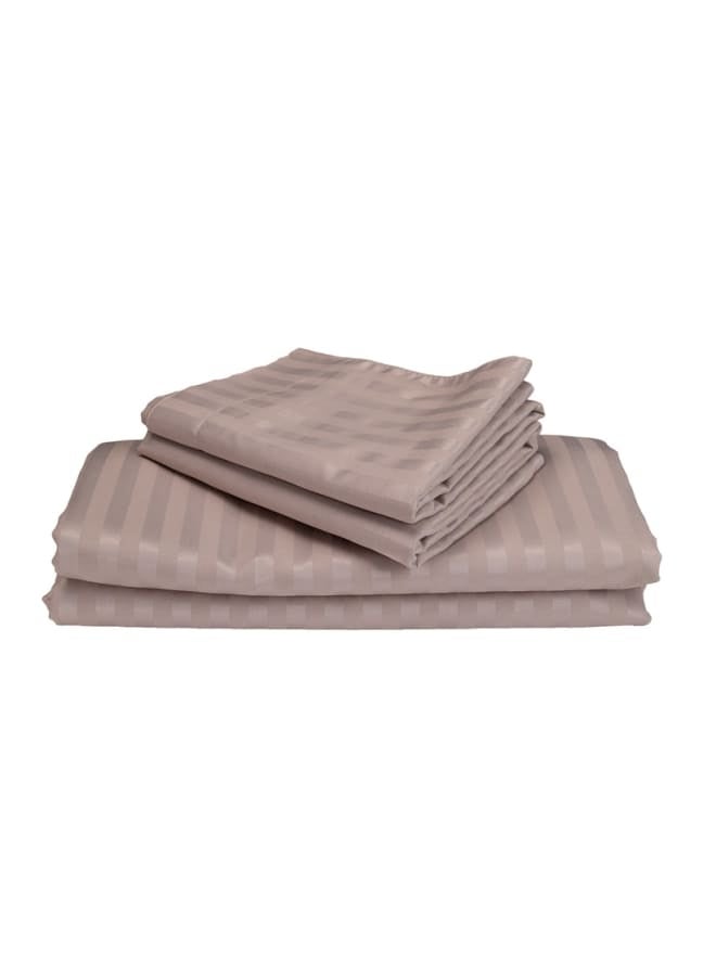 ب كومفورت  طقم ملاية أستك استرايب شامبين - Image 3