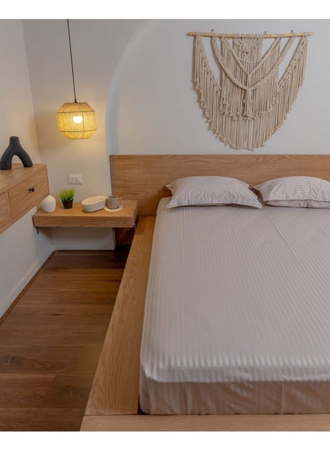 طقم ملاية أستك استرايب شامبين