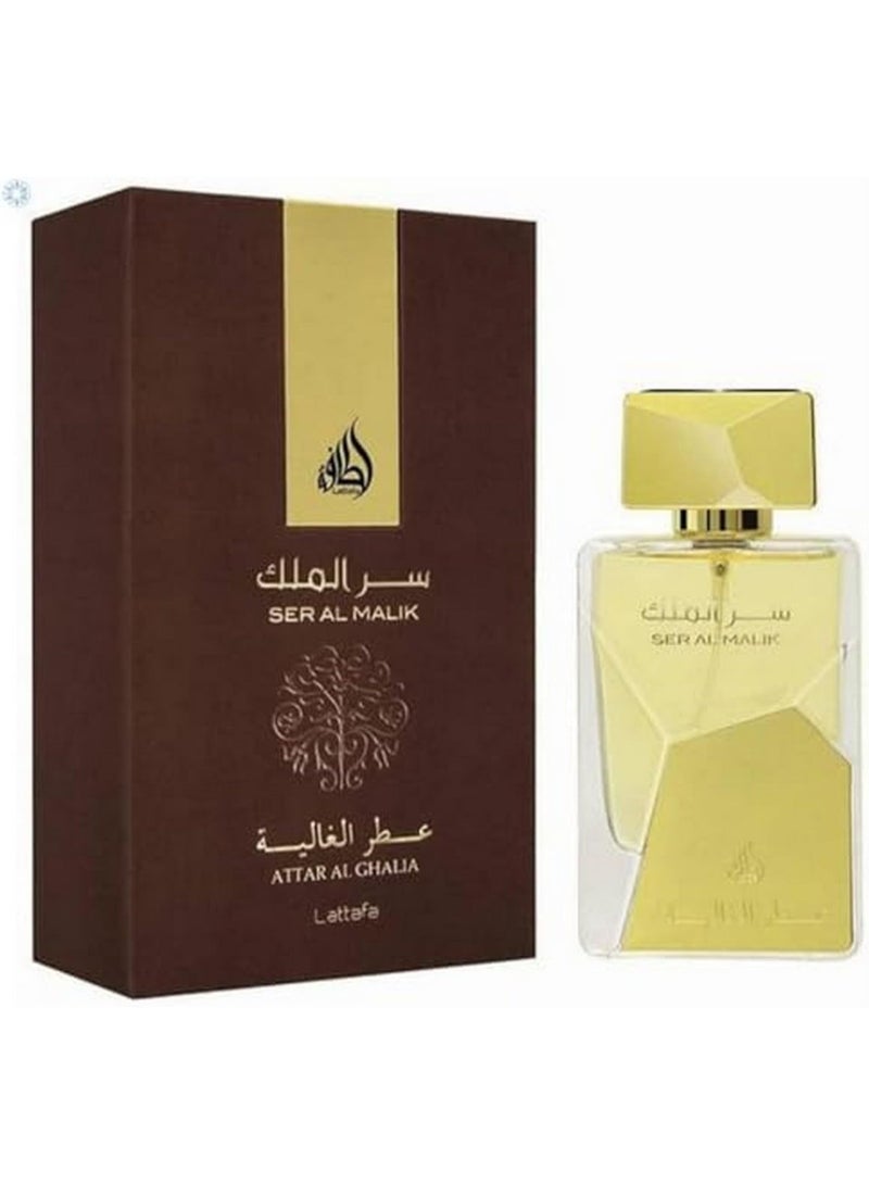 Lattafa Ser Al Malik Attar Al Ghalia Brown 100 ml edp for Men