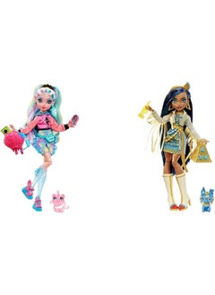 MONSTER HIGH Doll Lagoona Blue With Pet Piranha Colorful Streaked Hair  - Image 1